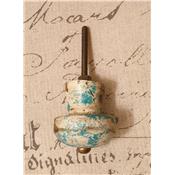 bouton bois vert shabby